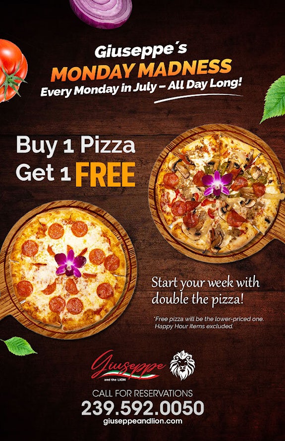 Buy 1 Get 1 FREE Pizza Flyer